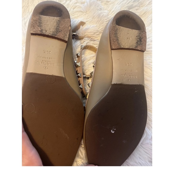 Valentino Rock stud Leather Flats - Picture 2 of 10